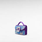 Purple crystal geometric mini-bag