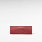 Burgundy red crystal clutch evening bag