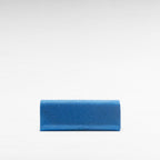 Blue crystal clutch evening bag