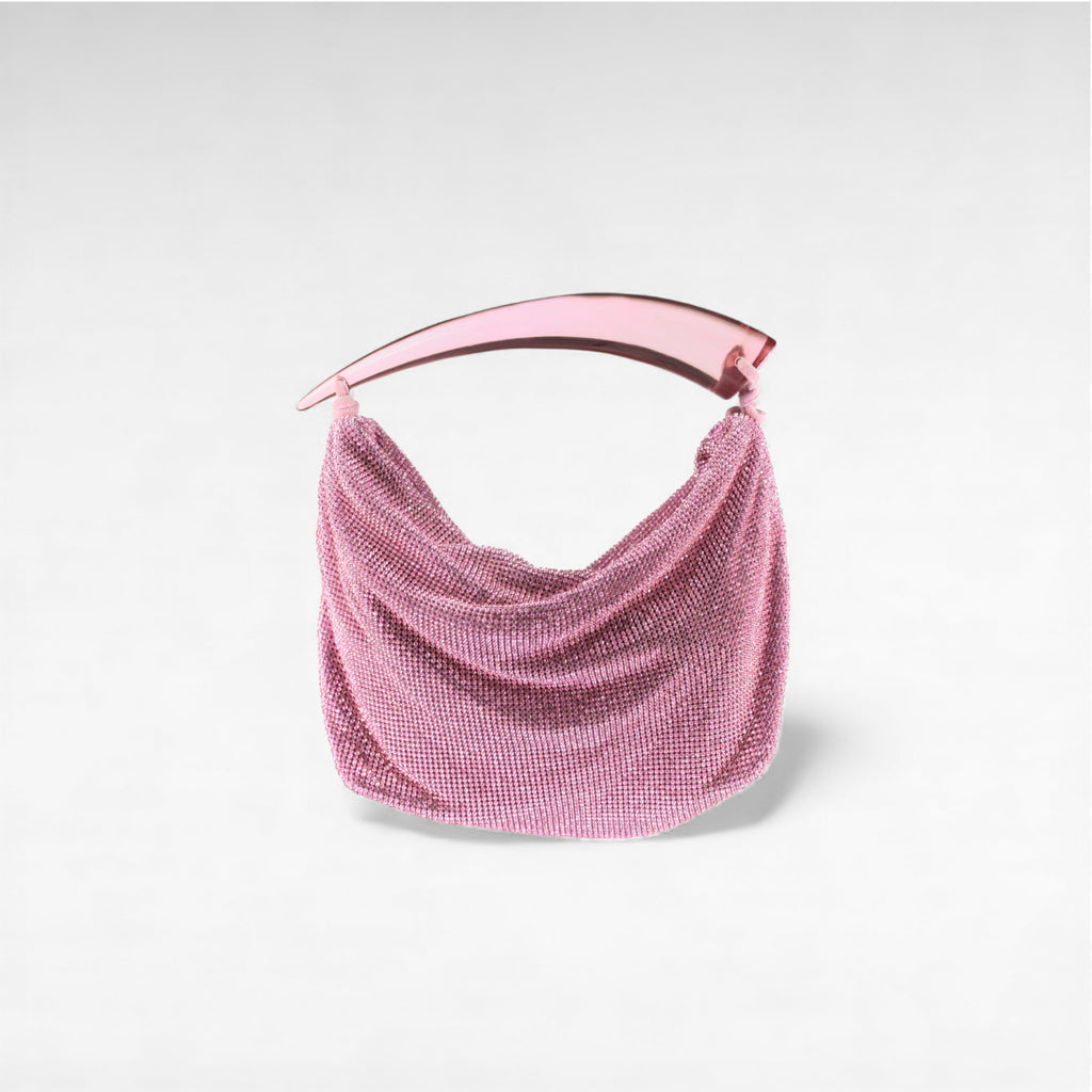 ✧ BLAKE MINI CRYSTAL MESH: Light Rose