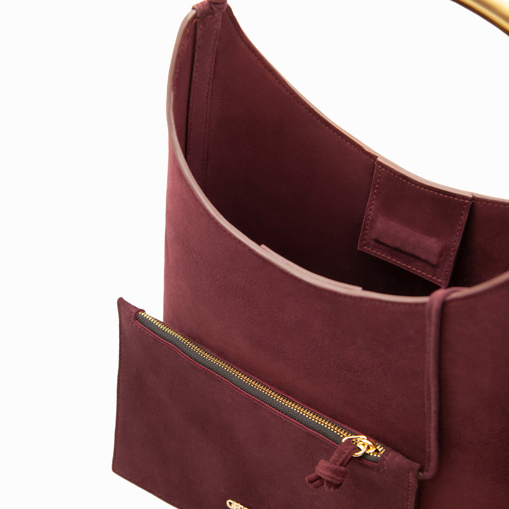 ☆ BLAKE LARGE SUEDE BURGUNDY