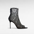 black lace boot