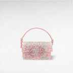 light baby pink crystal mini handbag bag